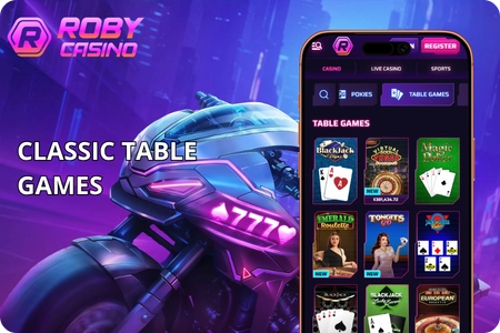 Roby Casino Table Games