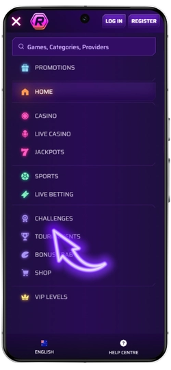 Navigate to the Challenges section